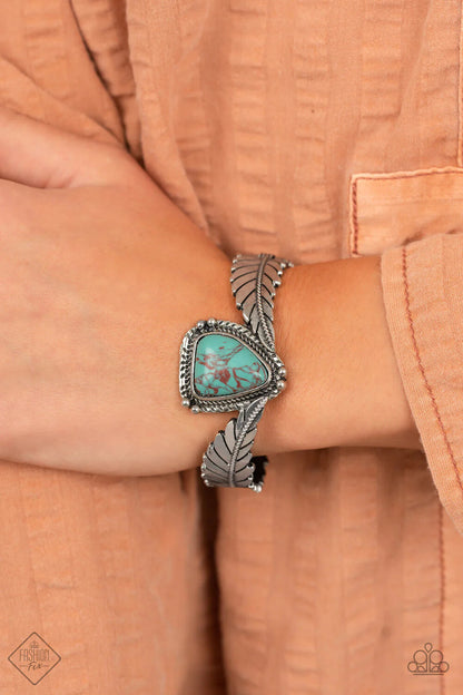 Paparazzi-Jewelry, Artisan Adventure Blue Fashion-Fix-Necklace-Set