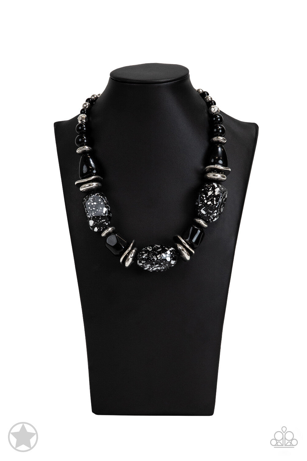 In Good Glazes Jewelry orange, Blue, Black Paparazzi-Jewelry Necklaces.