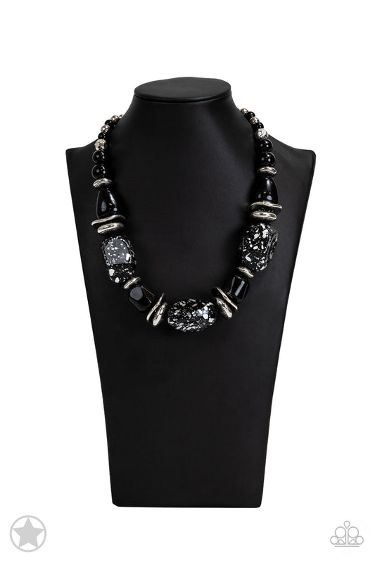 In Good Glazes Jewelry orange, Blue, Black Paparazzi-Jewelry Necklaces.