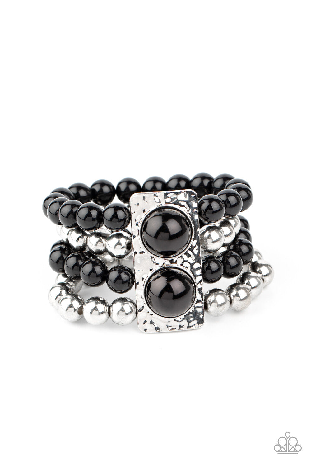 Wealth-Conscious Black, Pink-Paparazzi-Jewelry Bracelets.