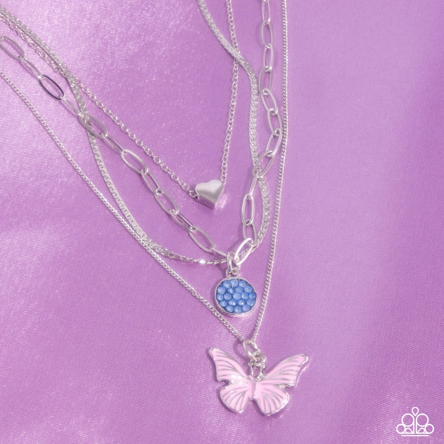 Whimsical Wardrobe, Pink-Butterfly-Paparazzi-Jewelry Necklaces.