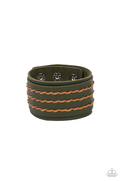 Real Ranchero - Green Leather-Urban-Paparazzi-Jewelry Bracelets