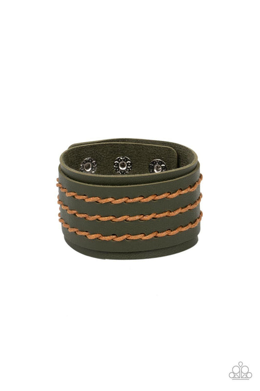 Real Ranchero - Green Leather-Urban-Paparazzi-Jewelry Bracelets