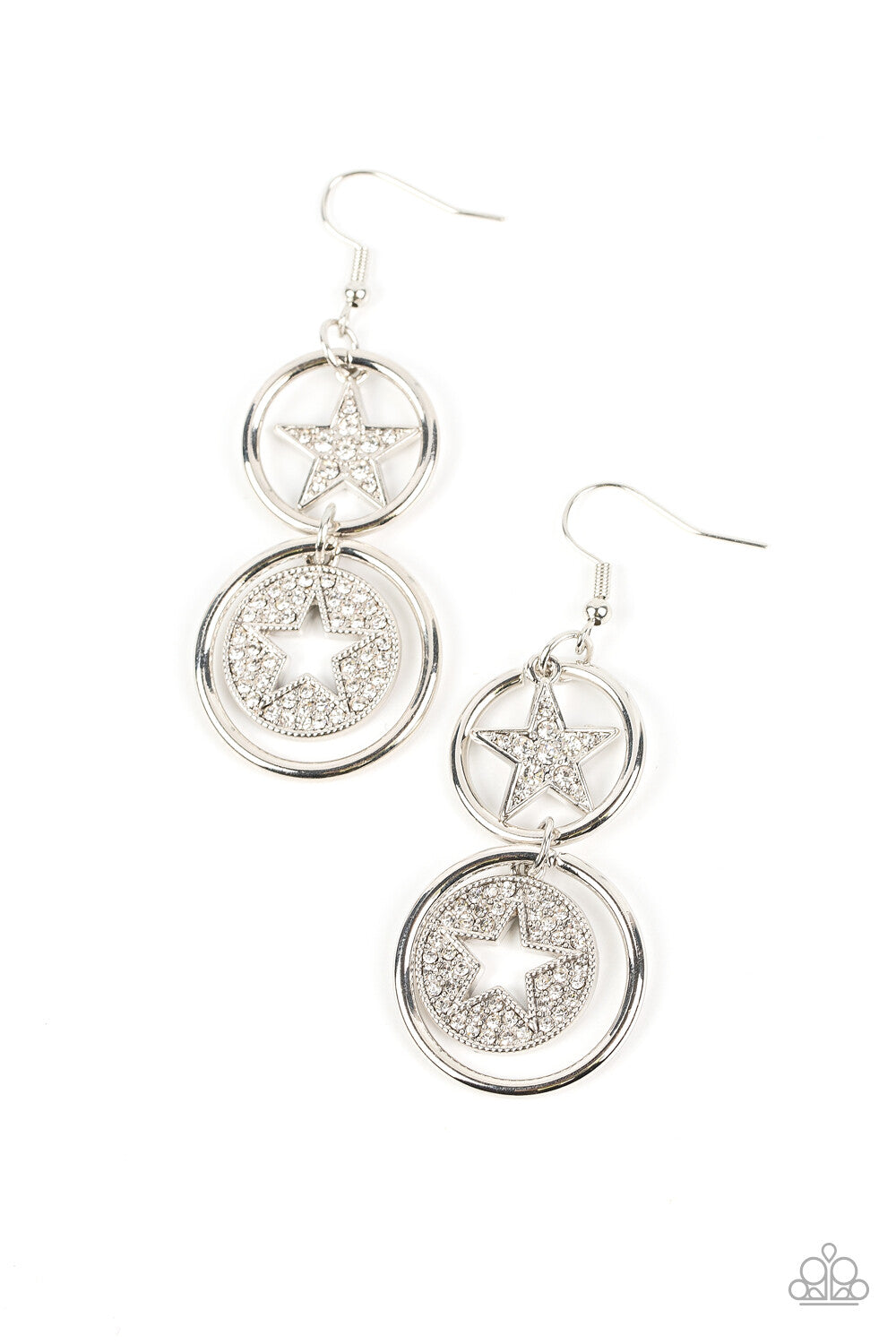 Paparazzi-Jewelry, Liberty and SPARKLE for All - Red, White, Blue - Earrings