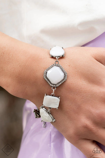 Paparazzi -Jewelry, White Fashion-Fix Necklaces-Set