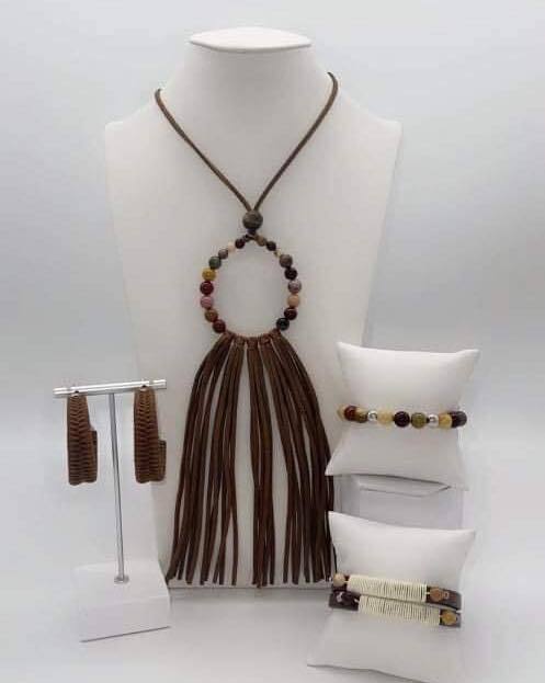 Paparazzi -Jewelry, Namaste Mama Brown  Fashion-Fix-Set.