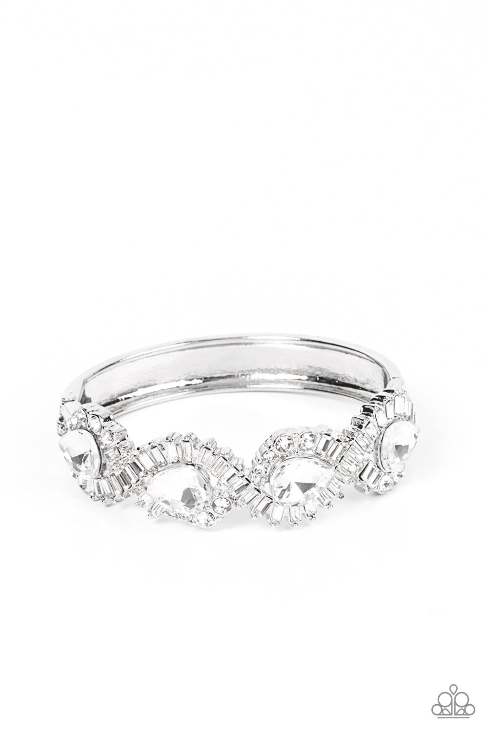 For The Win, White-Paparazzi-Jewelry Bracelets.