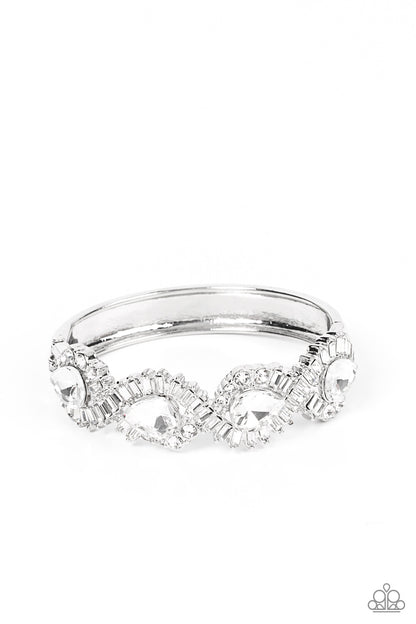 For The Win, White-Paparazzi-Jewelry Bracelets.