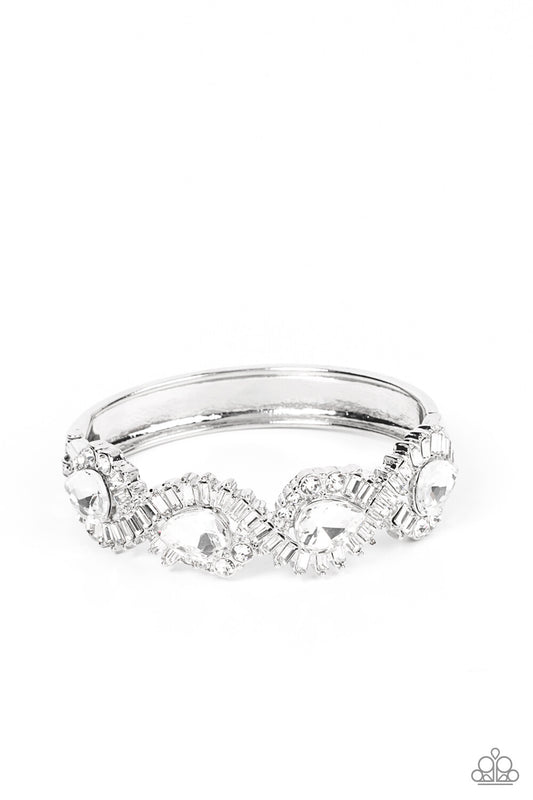 For The Win, White-Paparazzi-Jewelry Bracelets.