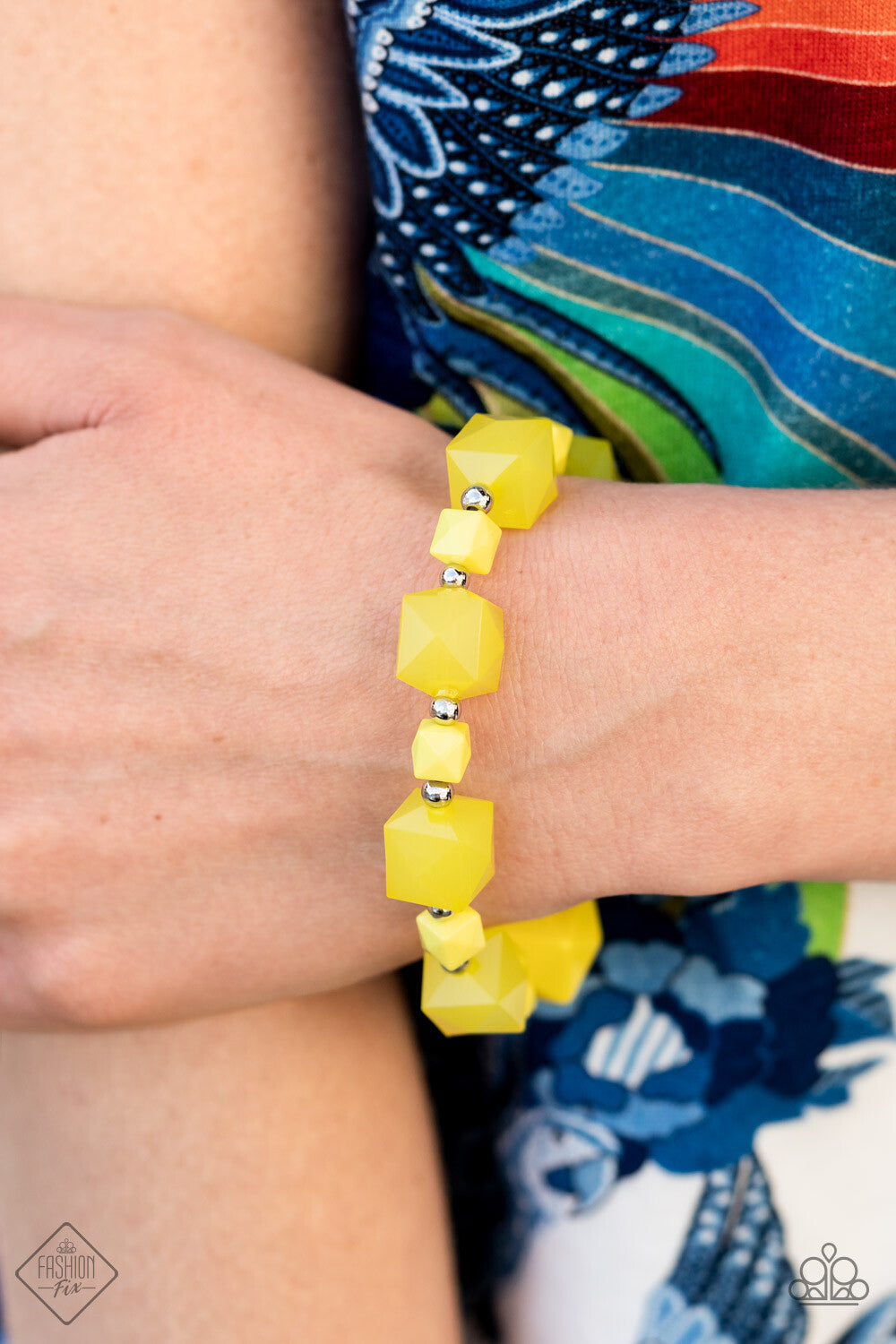 Paparazzi -Jewelry, Glimpses of Malibu Fashion-Fix Yellow Necklaces-Set