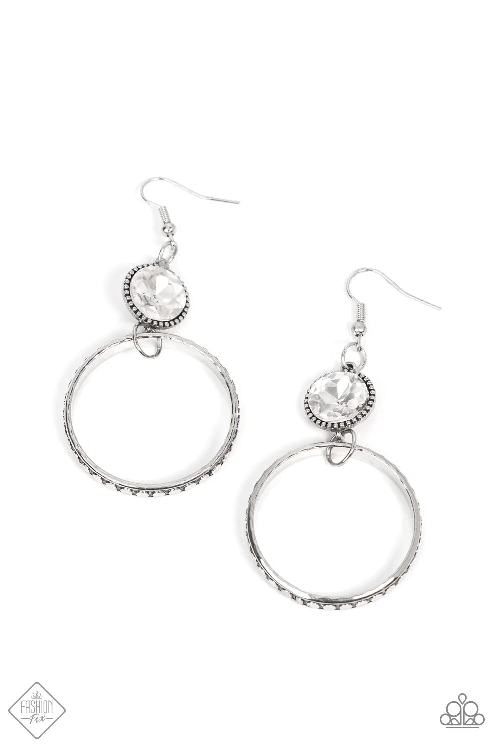 Standalone Sparkle - Copper, White Paparazzi-Jewelry - Earrings