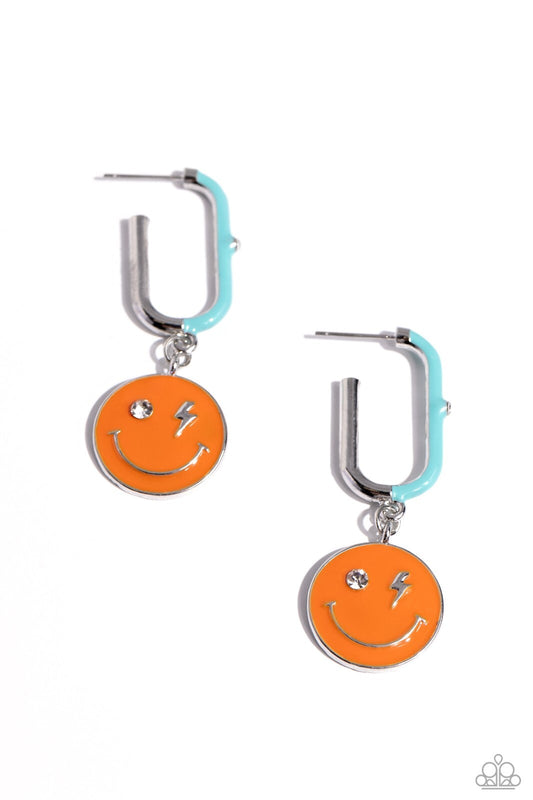 Paparazzi-Jewelry, Personable Pizzazz - Orange - Earrings