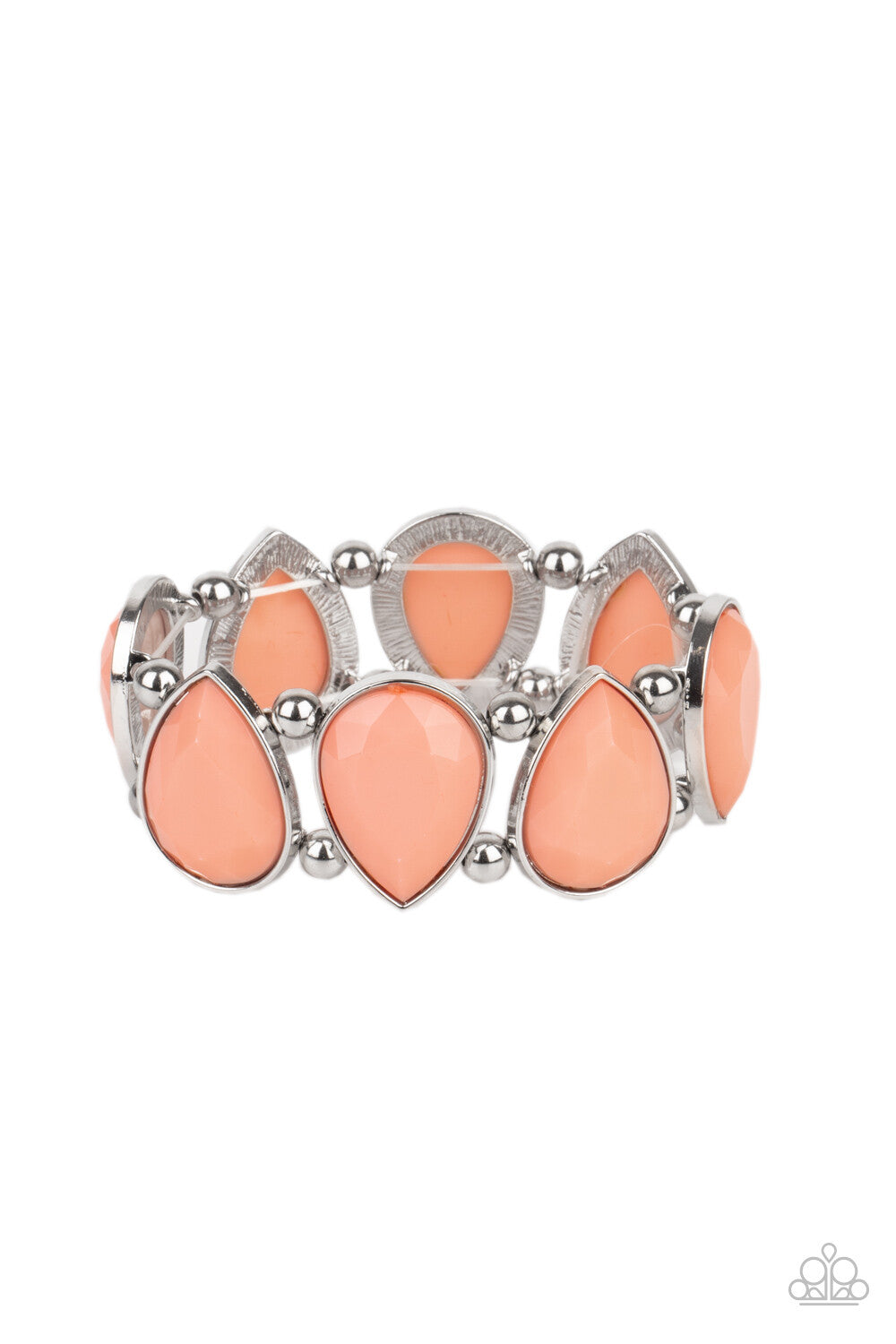 Paparazzi-Jewelry, Flamboyant Tease - Green, Orange-Bracelets