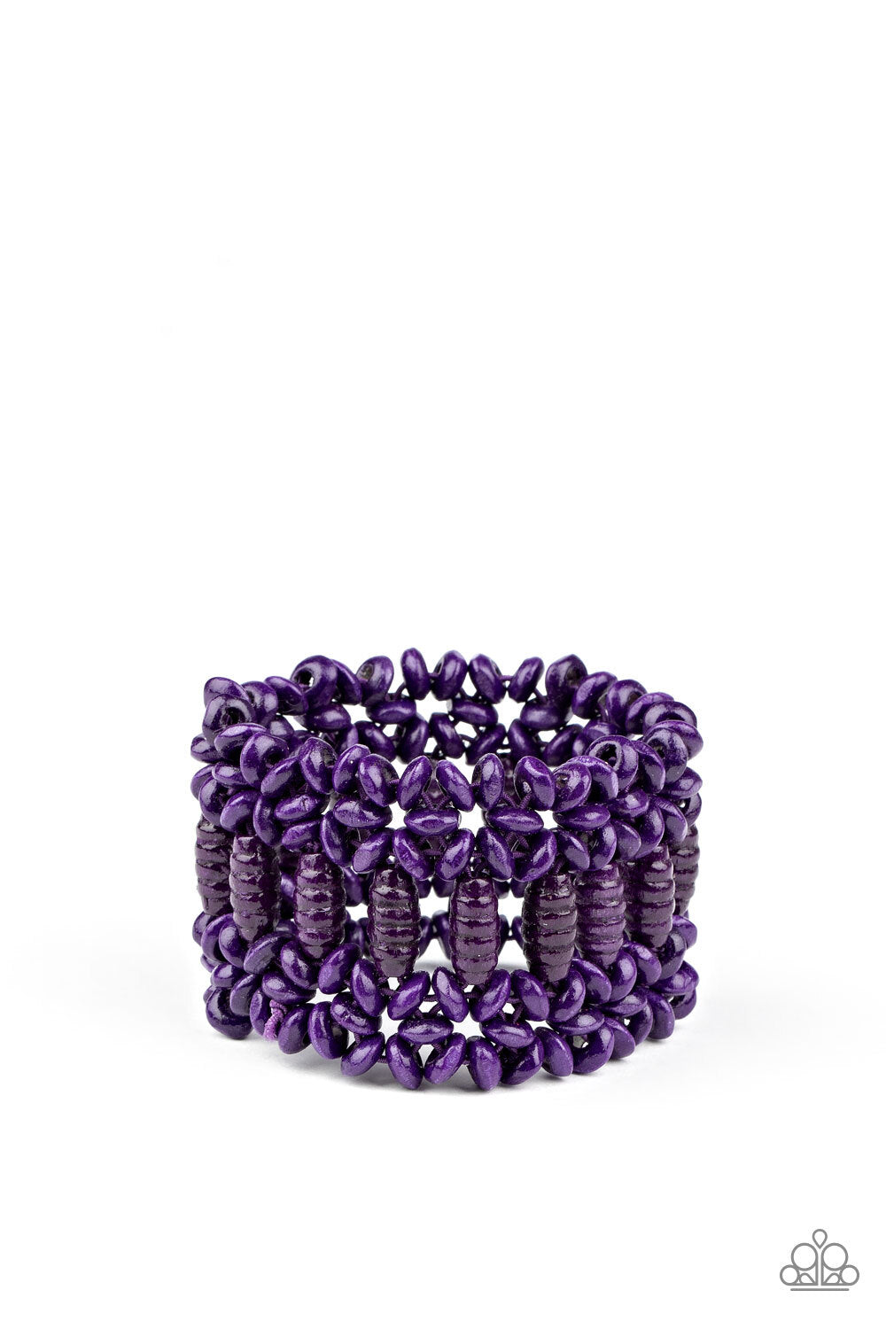 Fiji Flavor, Purple, Red Wood-Paparazzi-Jewelry Bracelets.