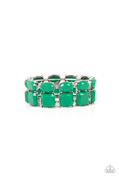 Paparazzi Jewelry  Don't Forget Your Toga Green, Navy Bracelets