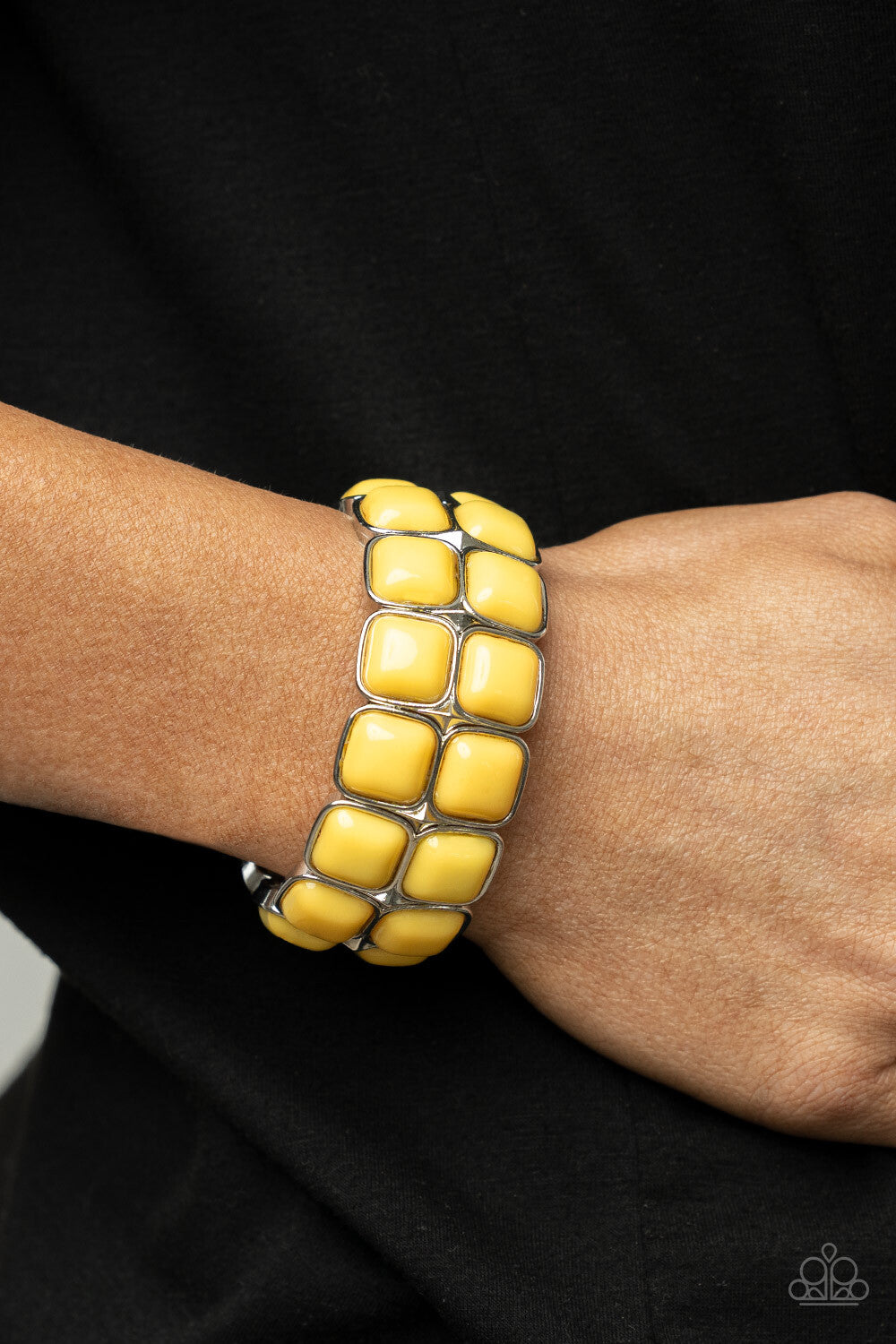 Paparazzi-Jewelry, Double The DIVA-ttitude - Purple, Yellow-Bracelets