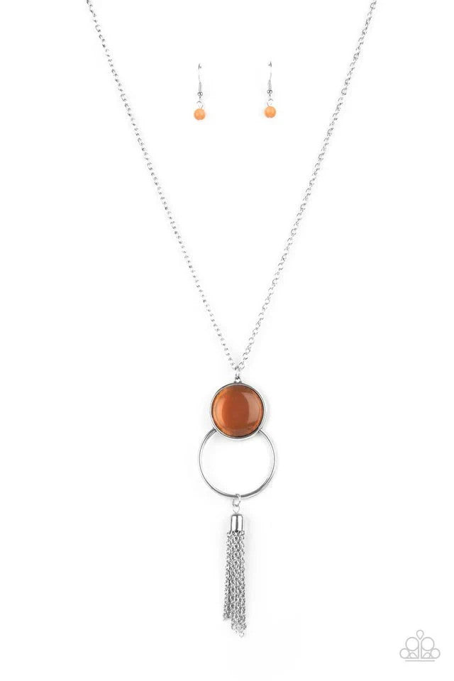 Nice Glow You, Orange-Necklace-Set.
