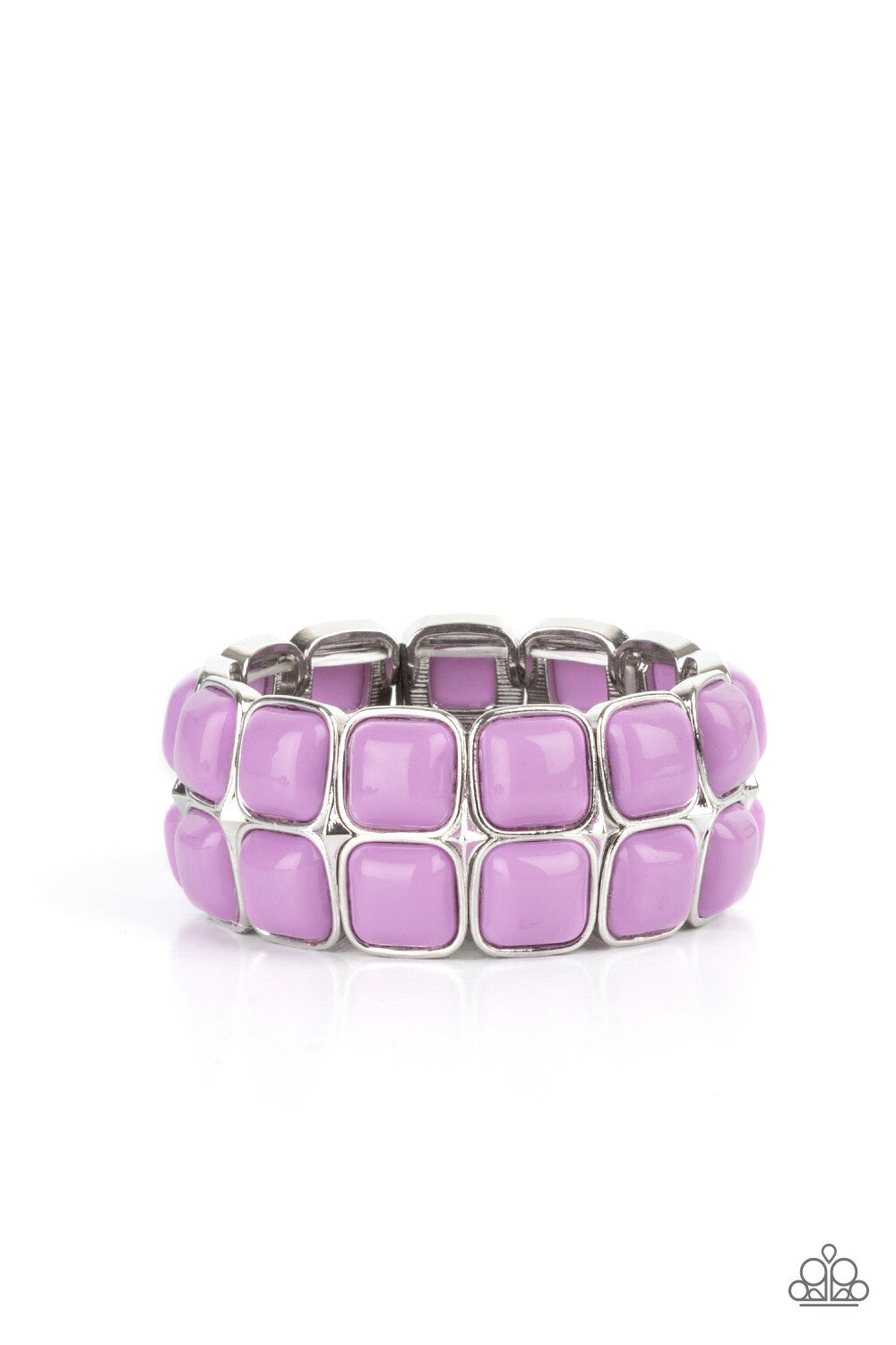 Paparazzi-Jewelry, Double The DIVA-ttitude - Purple, Yellow-Bracelets