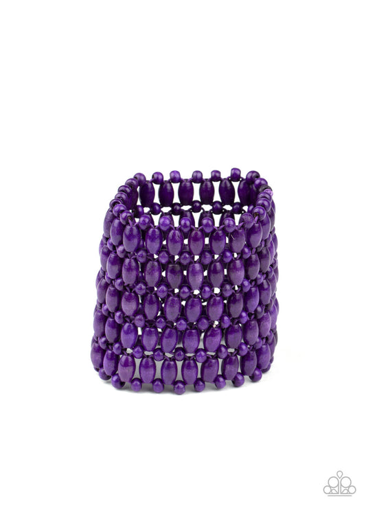 Paparazzi-Jewelry, Way Down In Kokomo - Purple, Black, Orange-Bracelets