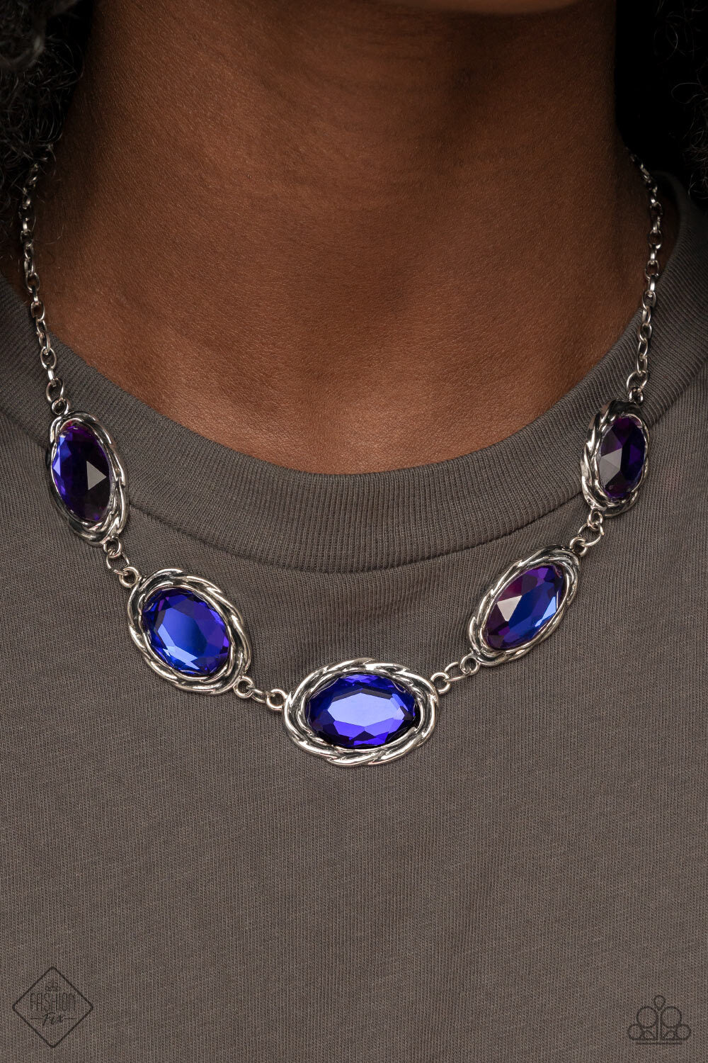 Regal Renaissance Blue Fashion-Fix Paparazzi Necklaces-Set