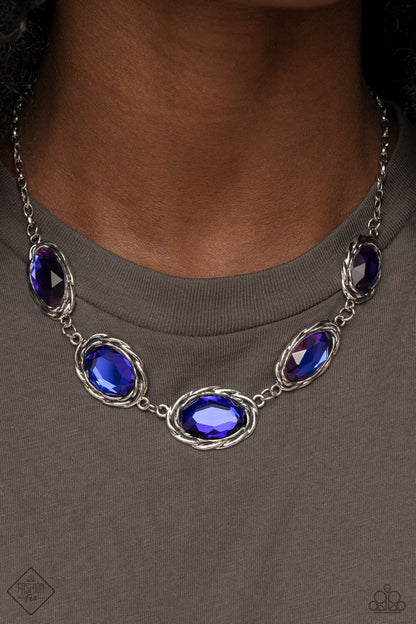 Regal Renaissance Blue Fashion-Fix Paparazzi Necklaces-Set