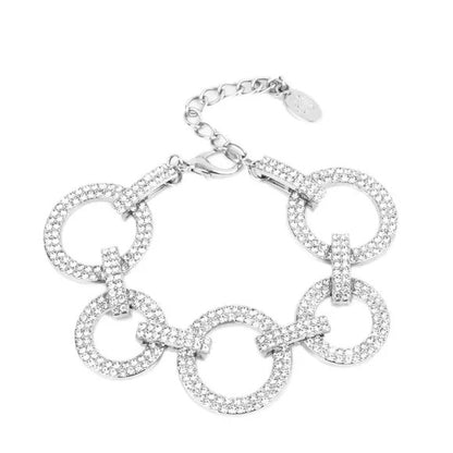 Paparazzi-Jewelry, Surprise Party White Zi- Bracelets