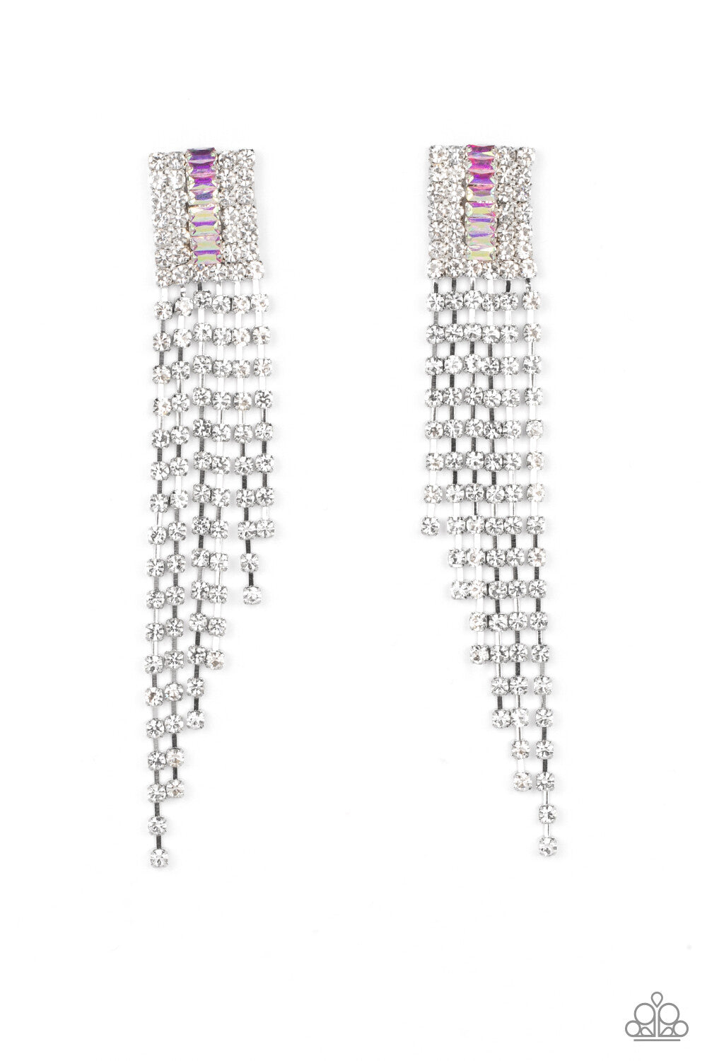 A-Lister Affirmations, Multi, Gold Paparazzi-Jewelry- Earrings.
