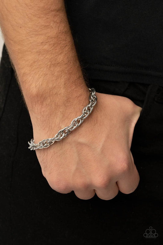 Executive Exclusive  Paparazzi-Jewelry, Silver - Bracelet.
