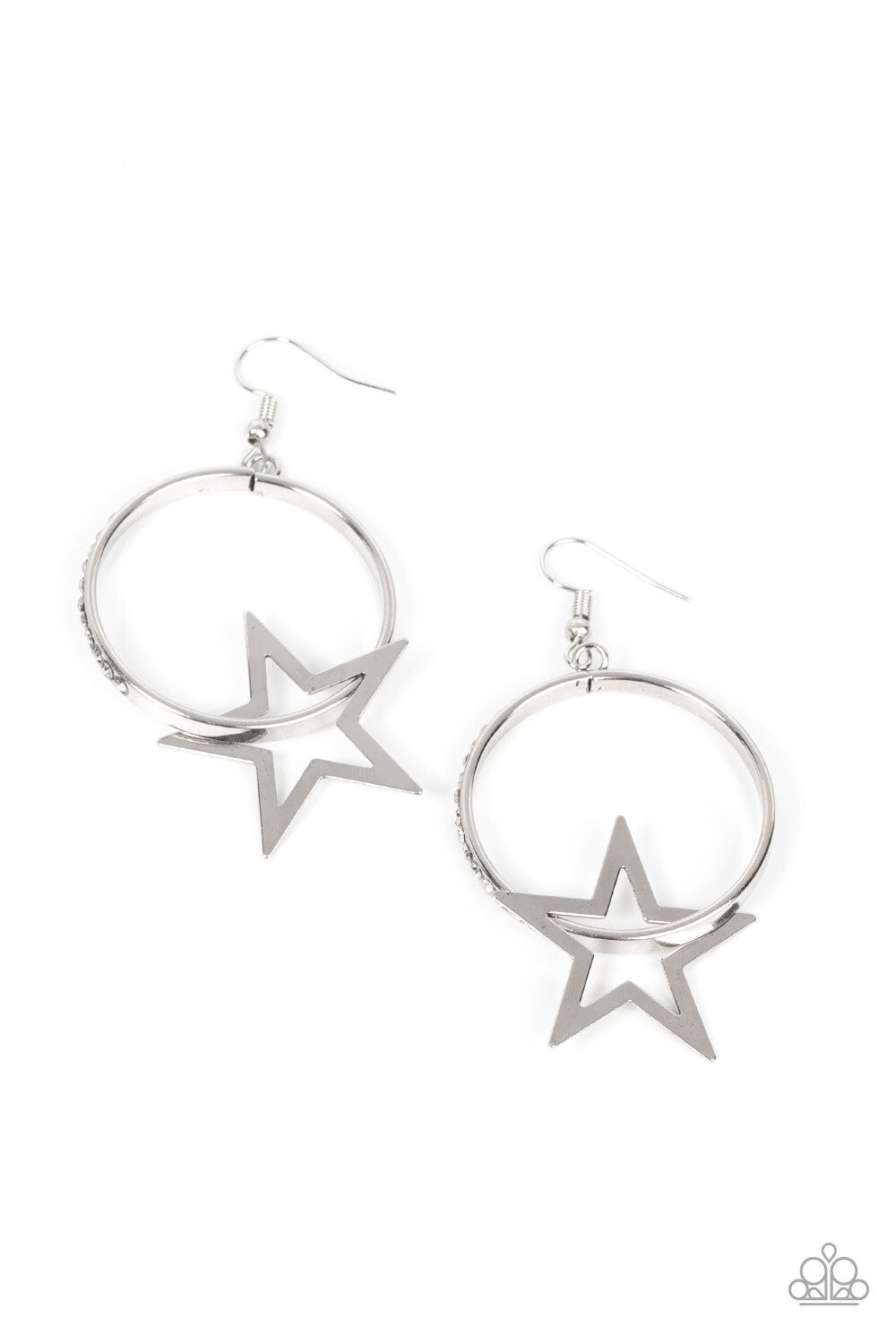 Standalone Sparkle - Copper, White Paparazzi-Jewelry - Earrings