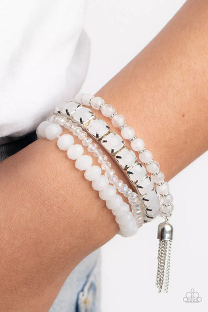 Ethereal Etiquette purple, White-Bracelets