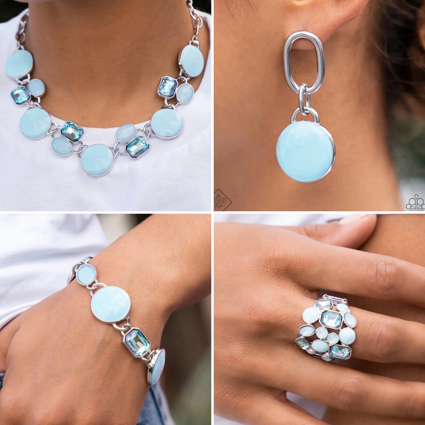 Glimpses of Malibu , Blue Fashion-Fix-Jewelry-Sets