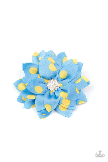 Silk Gardens - Blue, Pink, Red Hair-clips.
