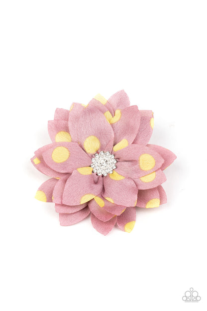 Silk Gardens - Blue, Pink, Red Hair-clips.
