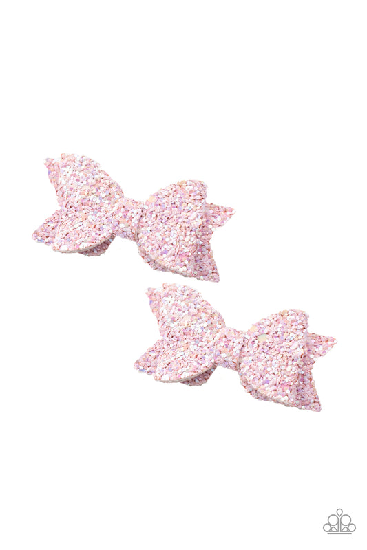 Sprinkle On The Sequins Purple, Pink Hair Clip.