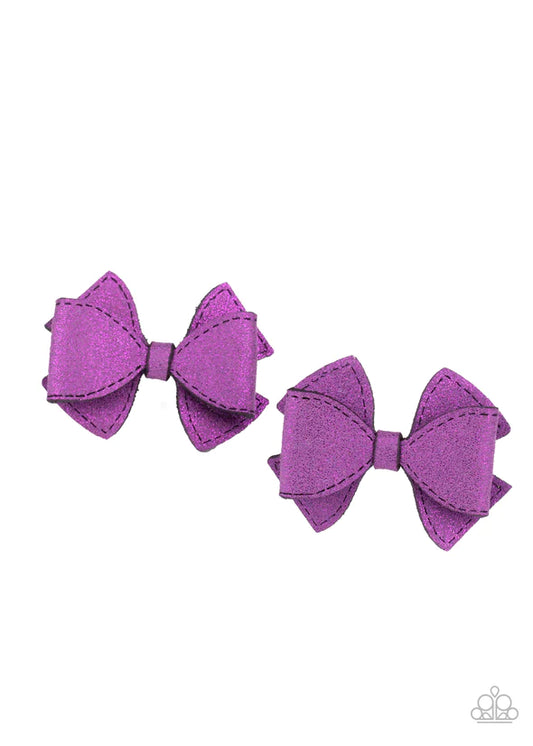 Don't BOW It Purple Hair Clip