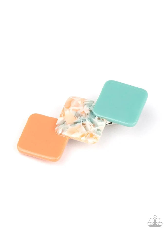 HAIR Comes The Sun - Orange, Yellow, Pink, Multi - Hair-clips.