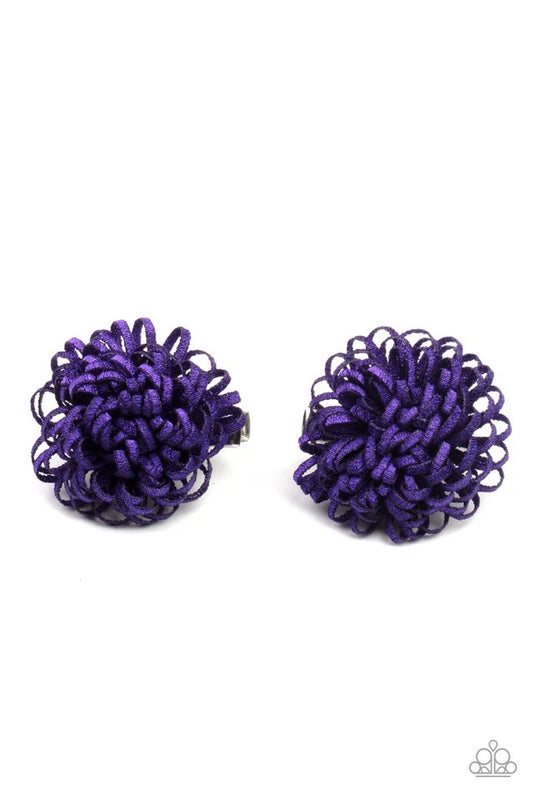 Pretty in Posy Blue, Purple Hair Clips.