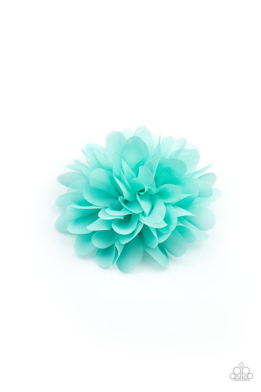 Blossom Blowout - Blue, Pink Hair-clips.