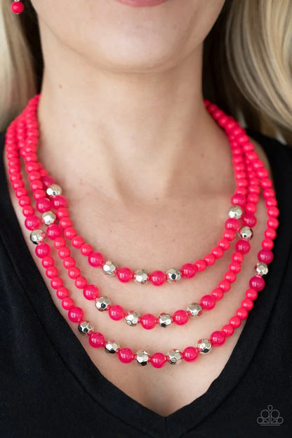 STAYCATION All I Ever Wanted Jewelry - Pink, Purple Necklace.