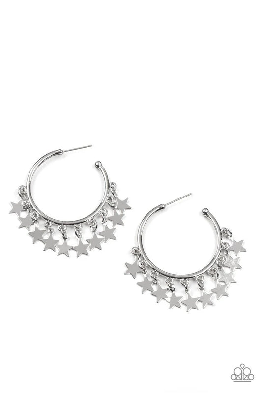 Happy Independence Jewelry, Day Silver Earring.