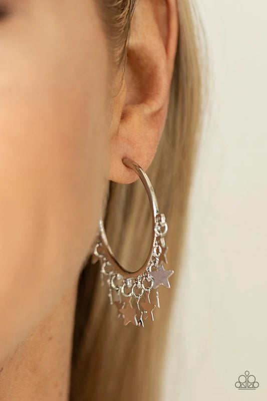 Happy Independence Jewelry, Day Silver Earring.
