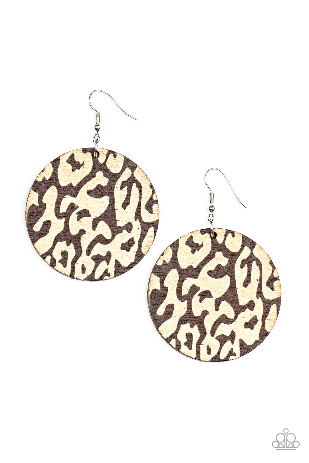 Catwalk Safari Jewelry - Brown Earring.