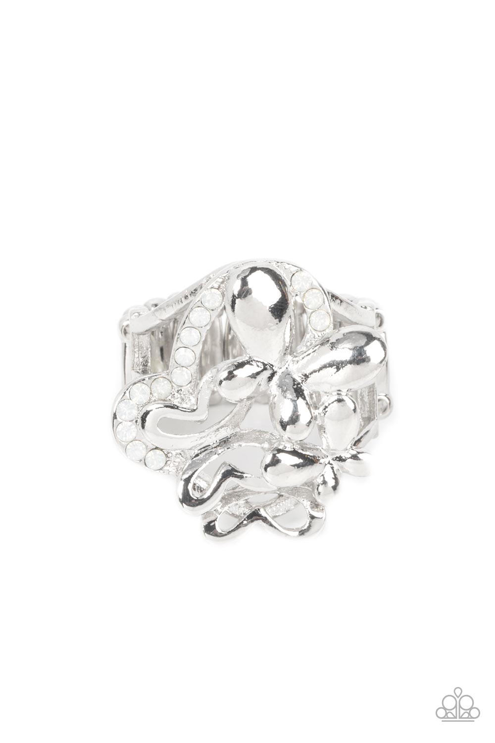 Fearless Flashback Butterfly Jewelry, white Ring.