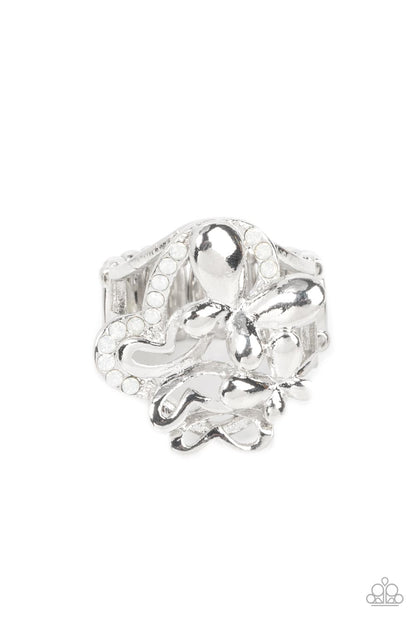 Fearless Flashback Butterfly Jewelry, white Ring.