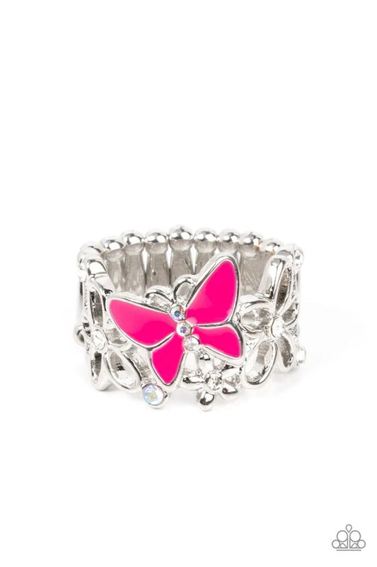 All Fluttered Up Jewelry, pink Ring.
