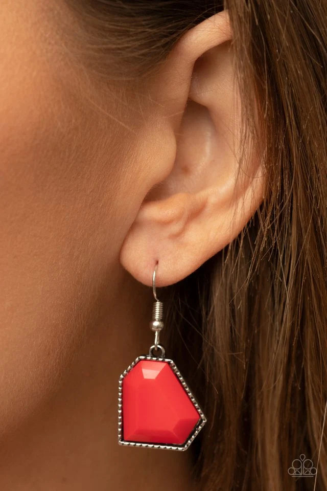 Double-DEFACED  Jewelry- Red  Necklace.