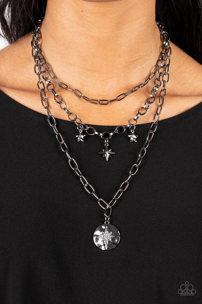 Under the Northern Lights Jewelry - Black, white - necklaces.