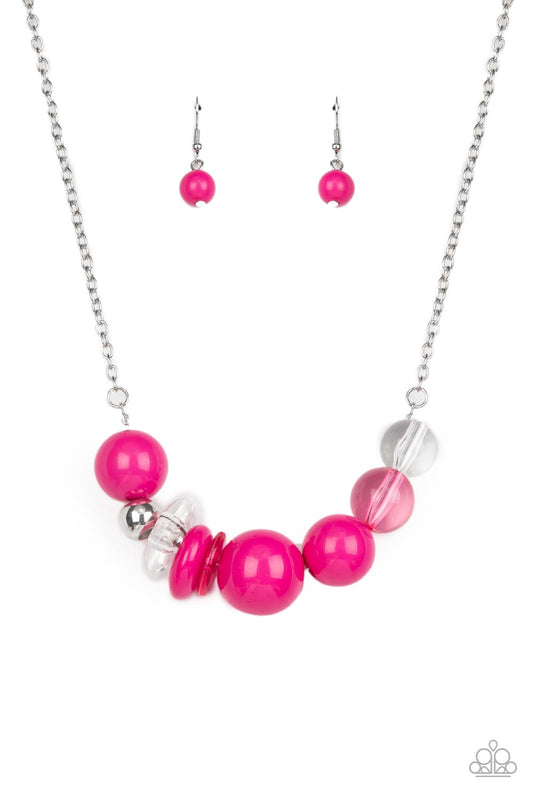 Bauble Bonanza Pink, Multicolor Purple Necklaces