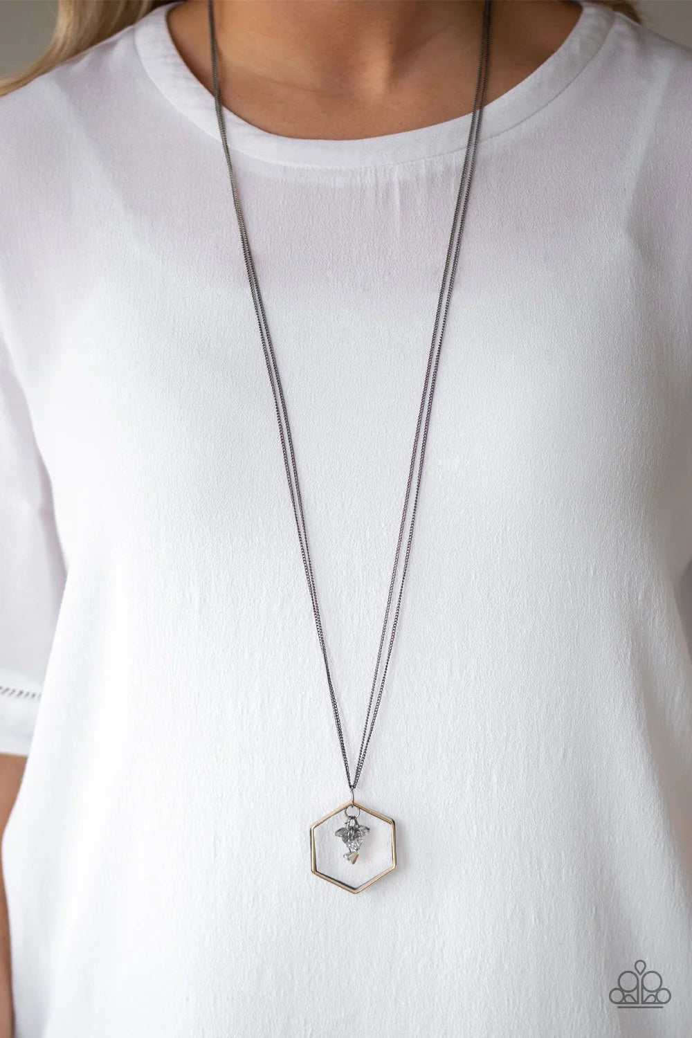 Chicly Geocentric Jewelry-Black  Necklace.