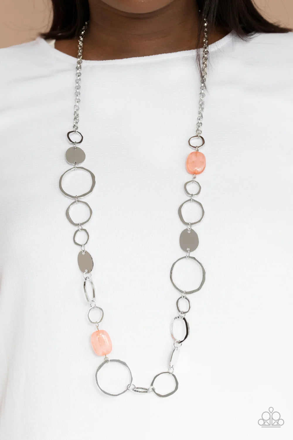 Colorful Combo Jewelry- Green, Pink, Orange - Necklaces.